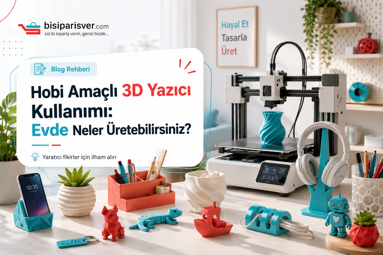Hobi Amaçlı 3D Yazıcı Kullanımı: Evde Neler Üretebilirsiniz?