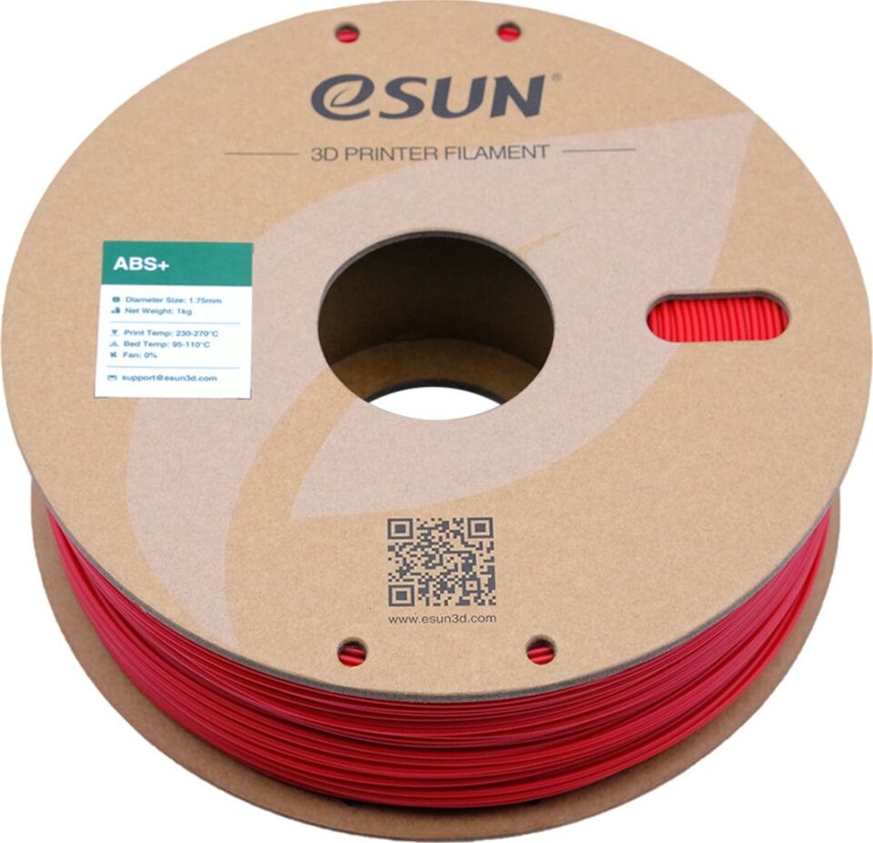 eSUN ABS+ Kırmızı Filament 1,75mm 1kg - bisiparisver