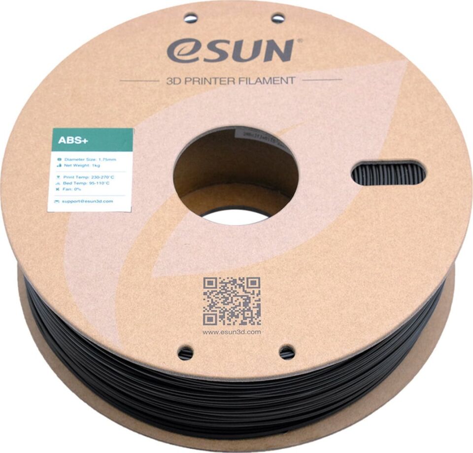 eSUN ABS+ Siyah Filament 1,75mm 1kg - bisiparisver
