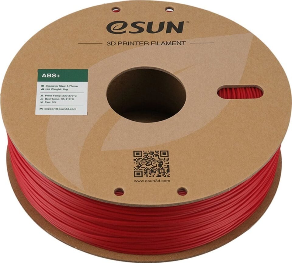 eSUN ABS+ Ateş Kırmızısı Filament 1,75mm 1kg - bisiparisver