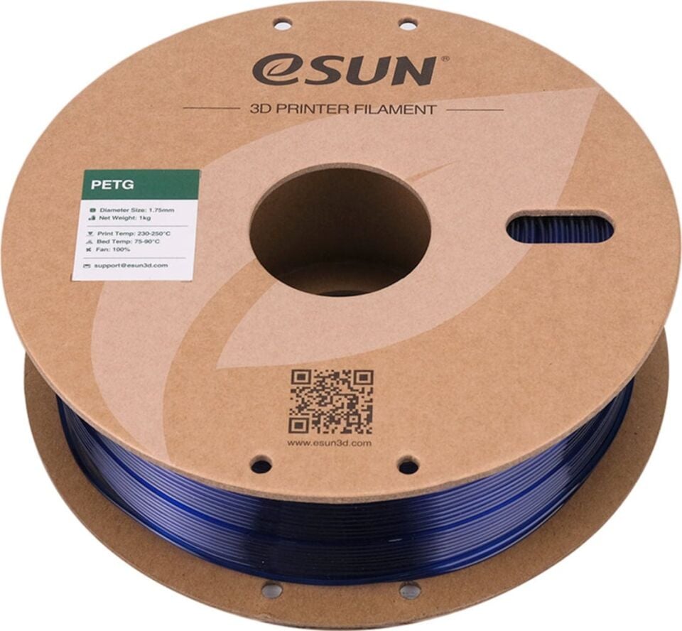 eSUN PETG Yarı Saydam Mavi Filament 1,75mm 1kg - bisiparisver