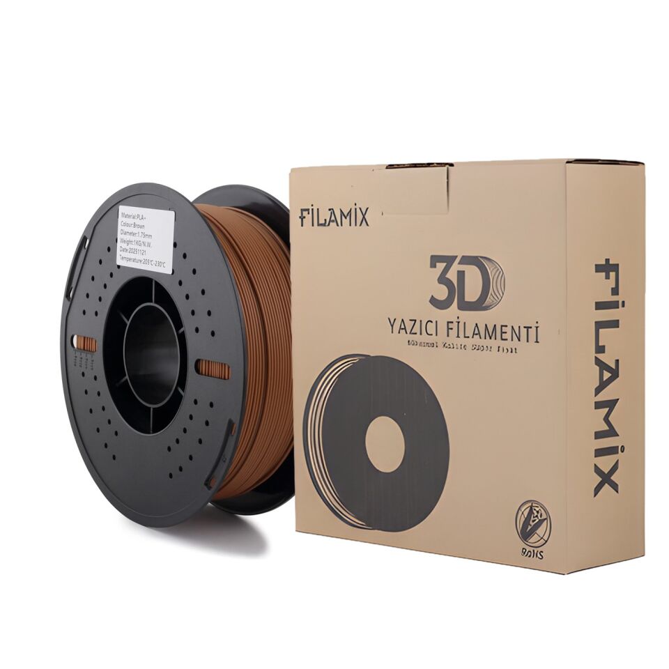 FİLAMİX PLA+ Kahverengi Filament 1,75mm 1kg - bisiparisver