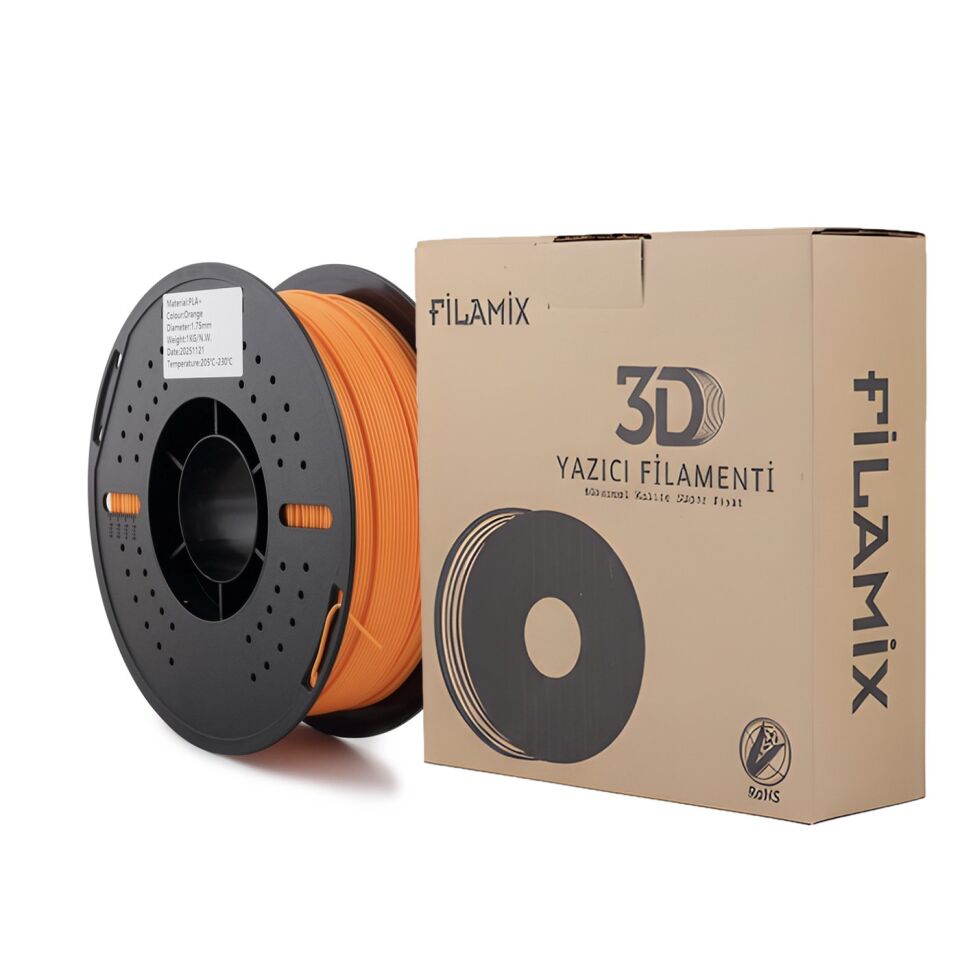 FİLAMİX PLA+ Turuncu Filament 1,75mm 1kg - bisiparisver