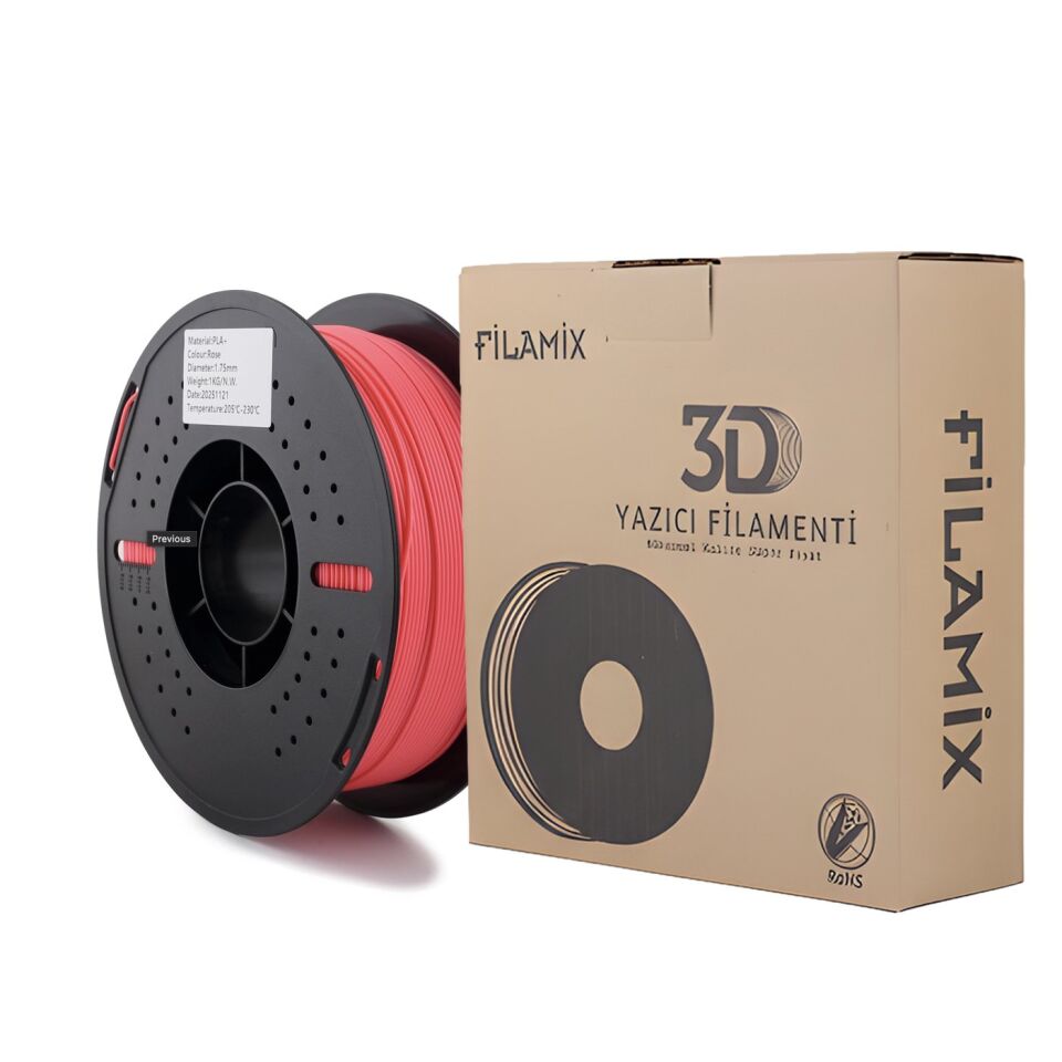 FİLAMİX PLA+ Gül (Rose) Rengi Filament 1,75mm 1kg - bisiparisver