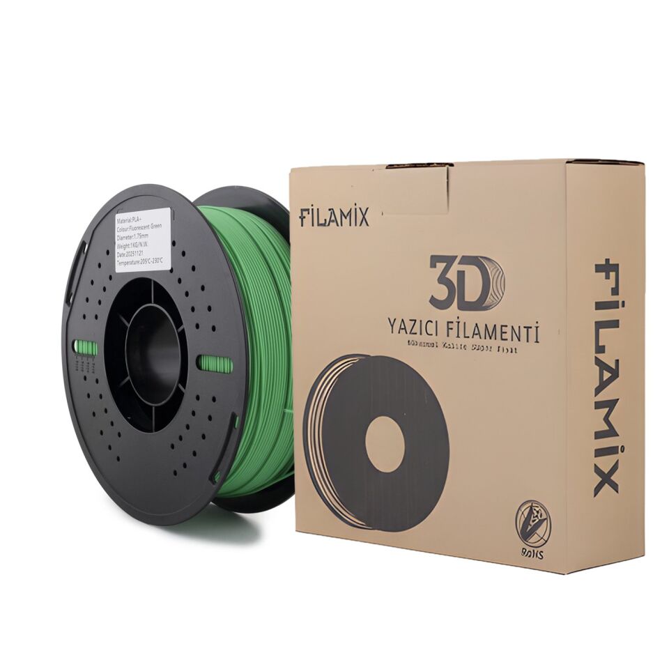 FİLAMİX PLA+ Floresan Yeşil Filament 1,75mm 1kg - bisiparisver