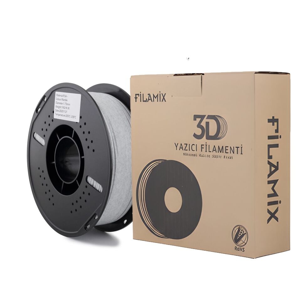 FİLAMİX PLA+ Mermer Rengi Filament 1,75mm 1kg - bisiparisver