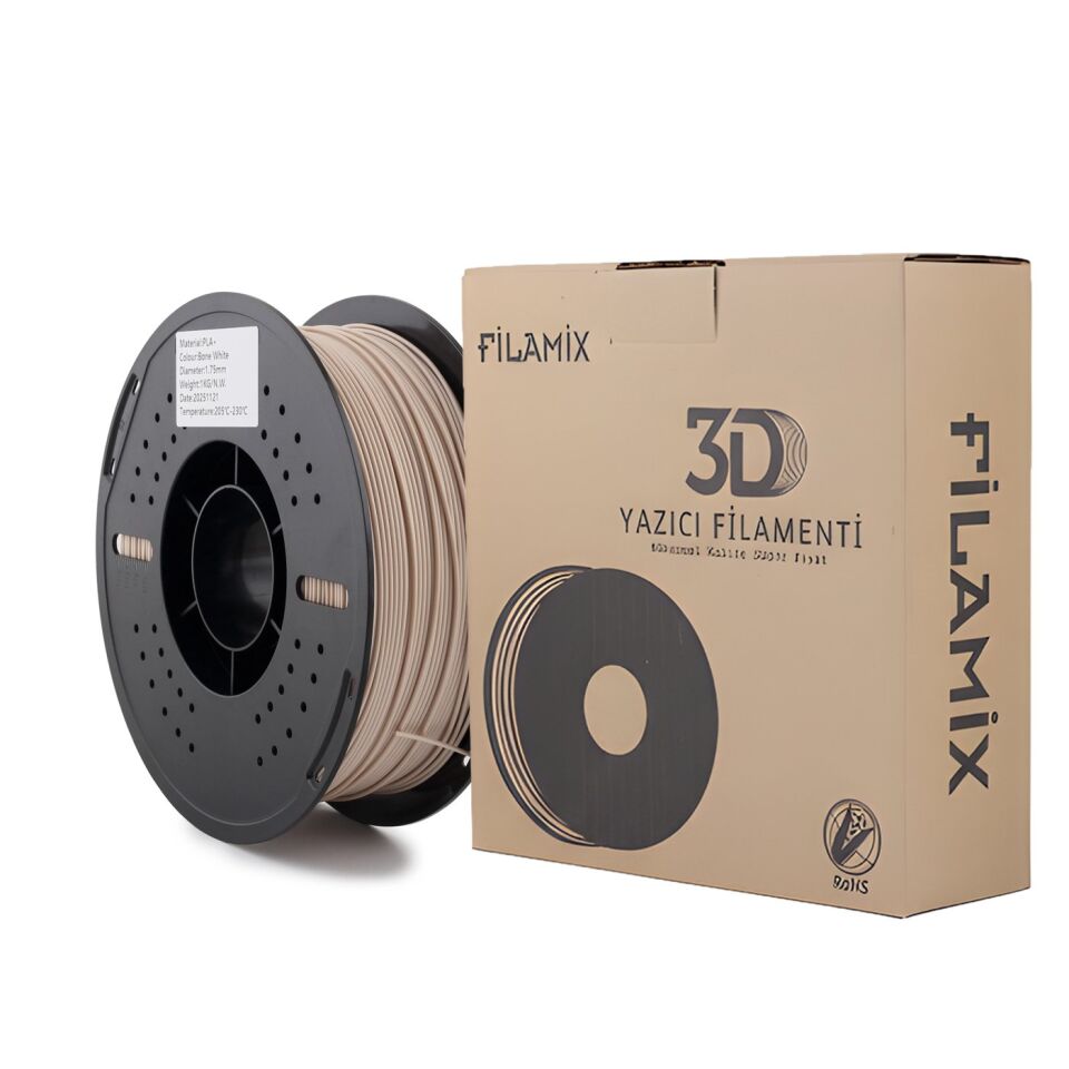 FİLAMİX PLA+ Kemik Beyazı Filament 1,75mm 1kg - bisiparisver