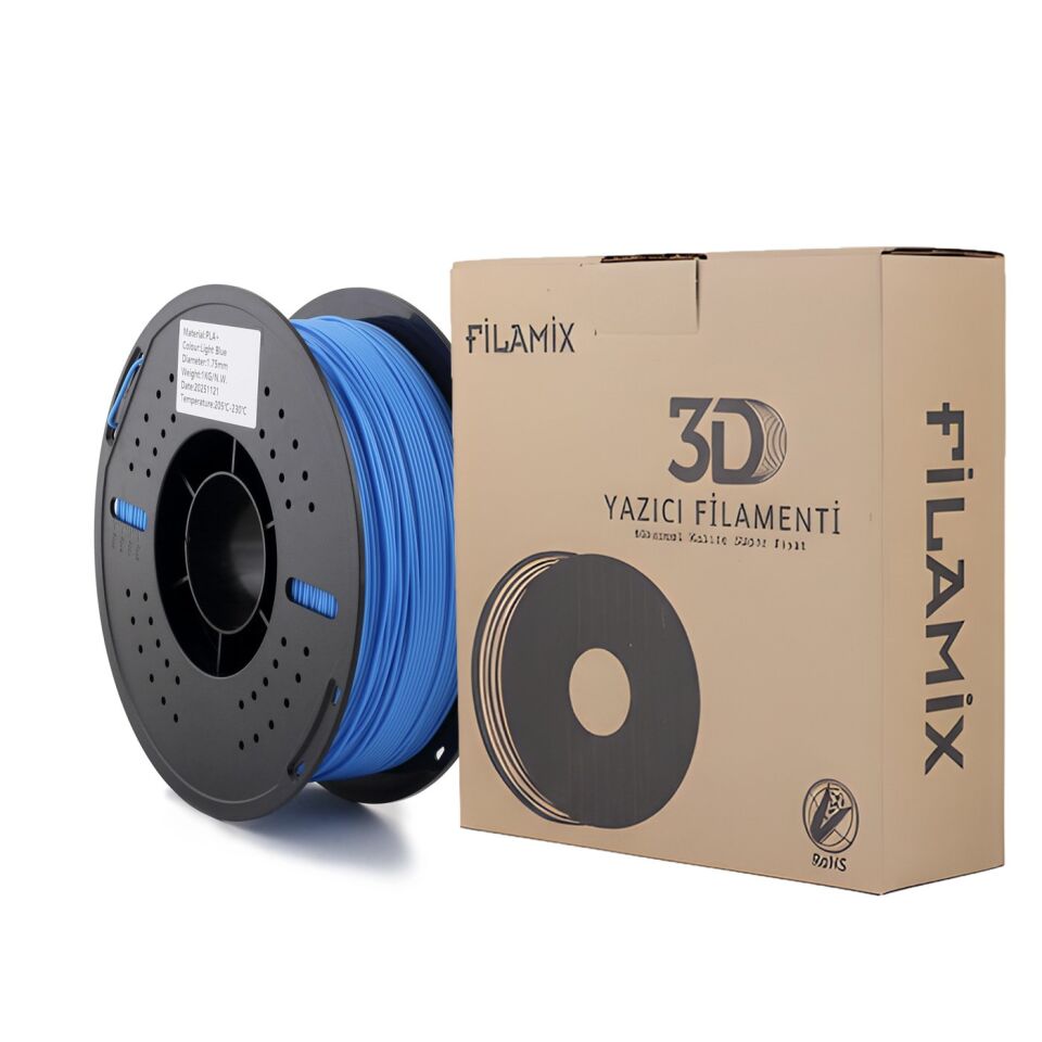 FİLAMİX PLA+ Açık Mavi Filament 1,75mm 1kg - bisiparisver