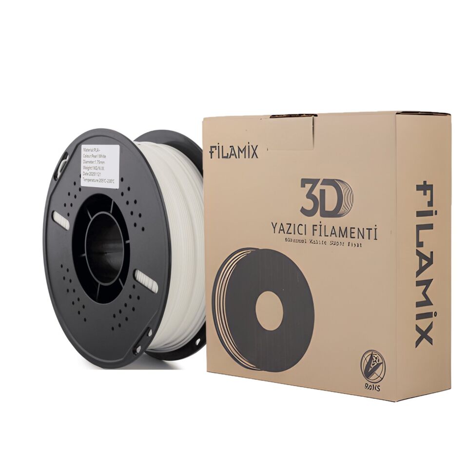 FİLAMİX PLA+ İnci Beyazı Filament 1,75mm 1kg - bisiparisver