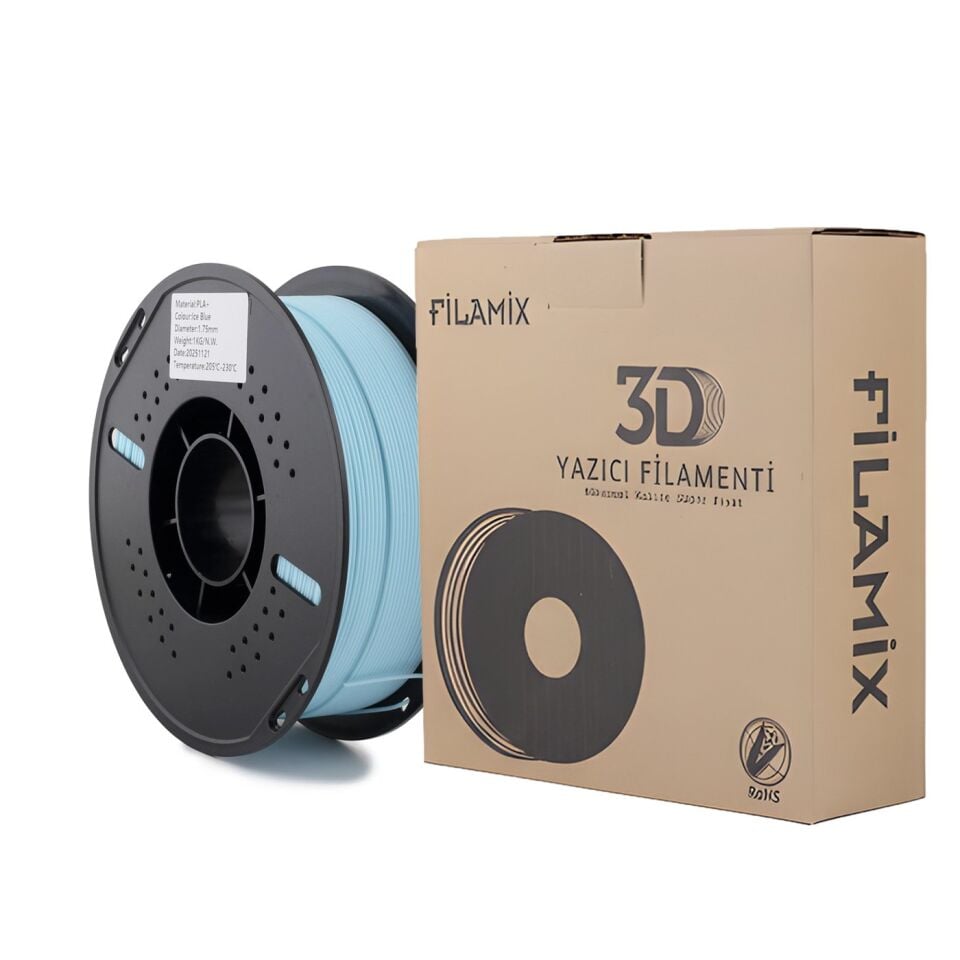 FİLAMİX PLA+ Buz Mavisi Filament 1,75mm 1kg - bisiparisver