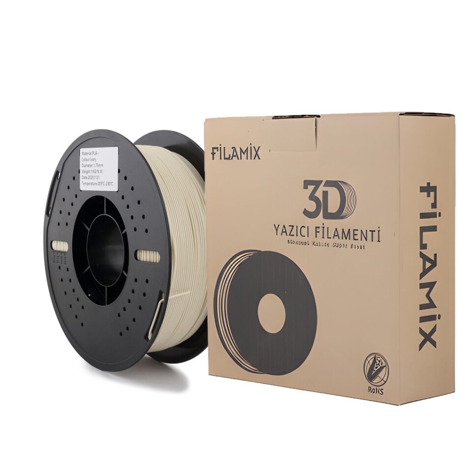 FİLAMİX PLA+ Fildişi Filament 1,75mm 1kg - bisiparisver