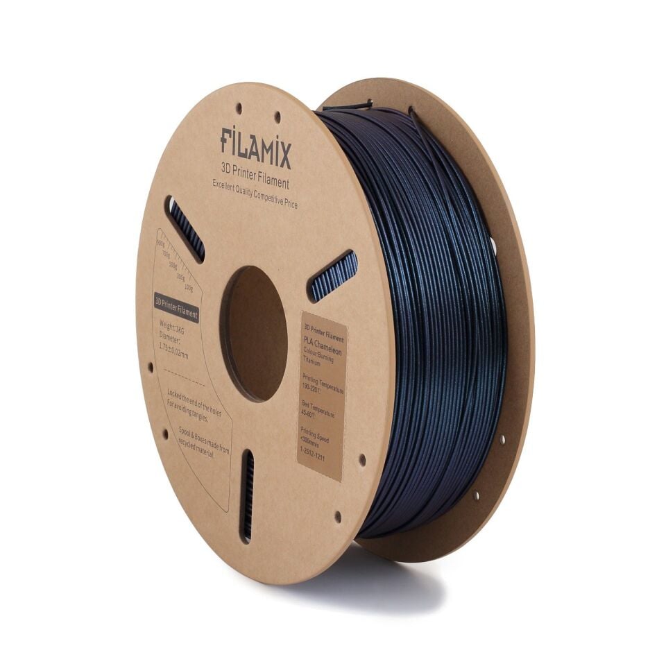 FİLAMİX PLA Chameleon Burning Titanium Filament 1,75mm 1kg - bisiparisver