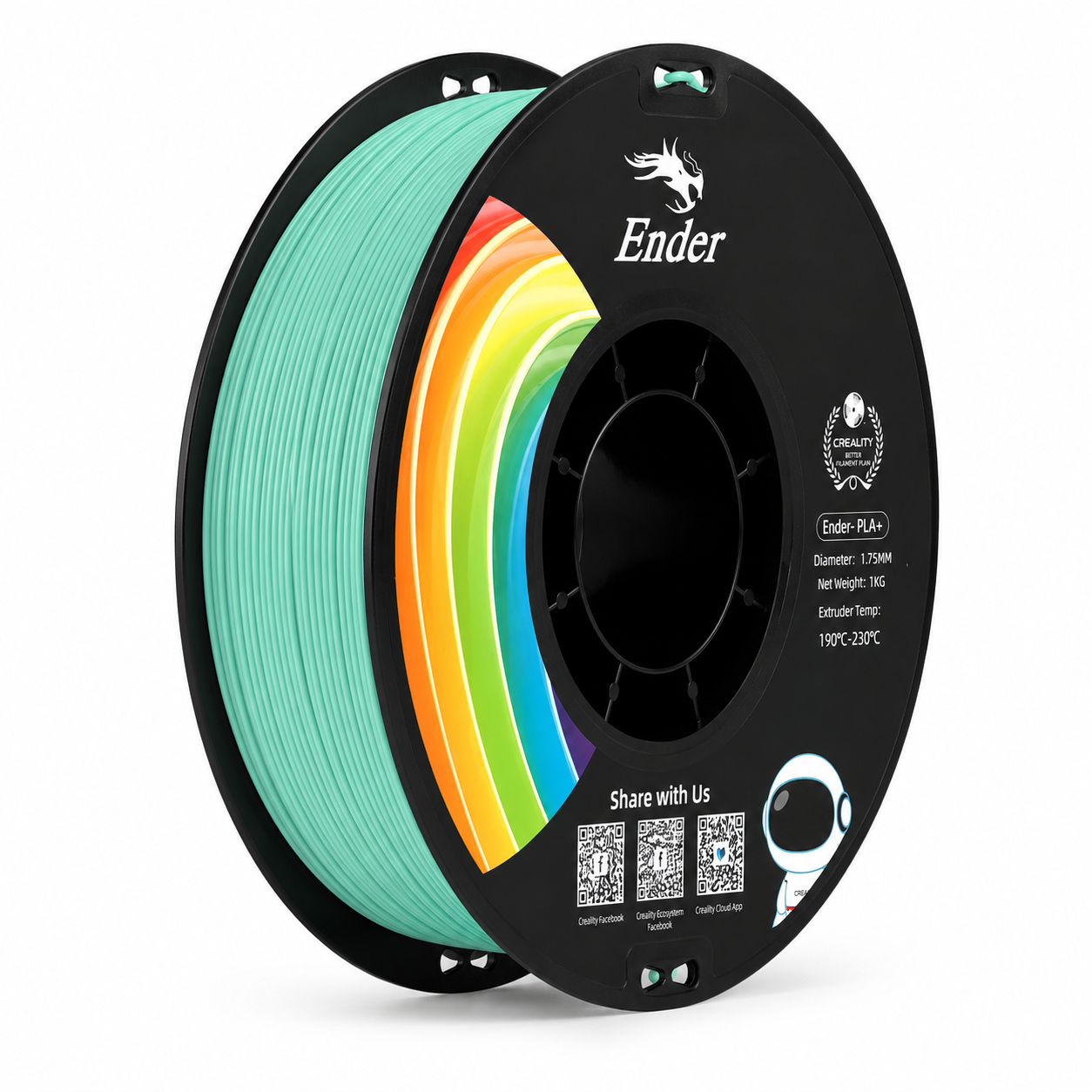 Creality Ender PLA+ Zümrüt Yeşili Filament 1,75mm 1kg - bisiparisver