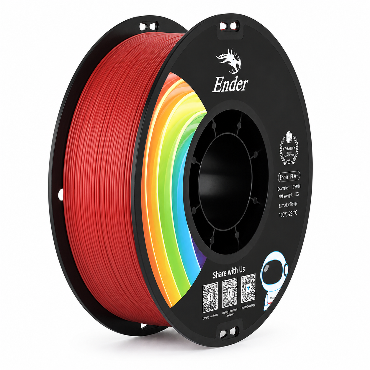 Creality Ender PLA+ Bayrak Kırmızısı Filament 1,75mm 1kg - bisiparisver