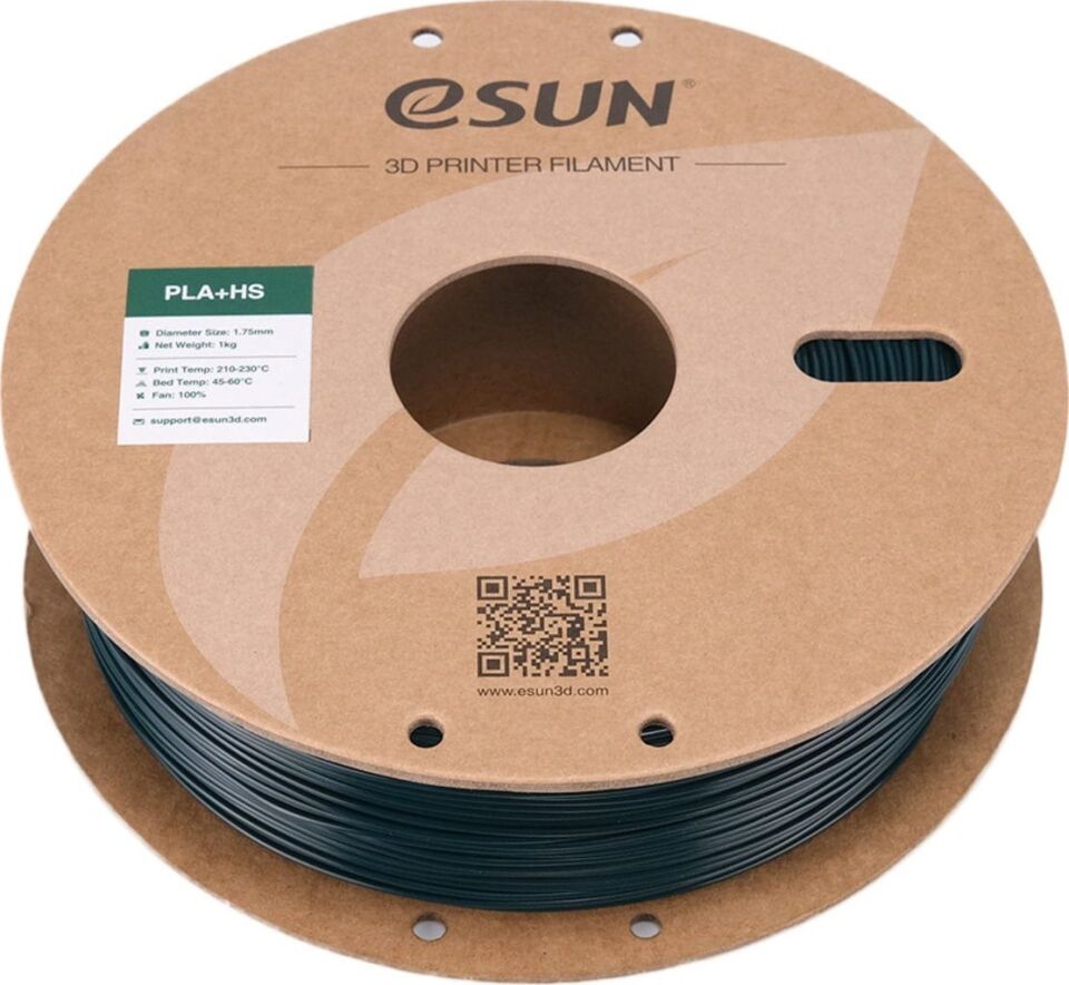 eSUN PLA+HS Yeşil Filament 1,75mm 1kg - bisiparisver