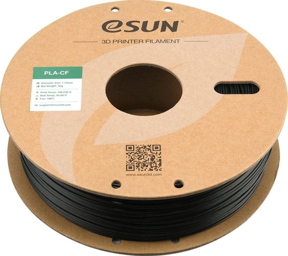 eSUN PLA-CF Siyah Filament 1,75mm 1kg - bisiparisver