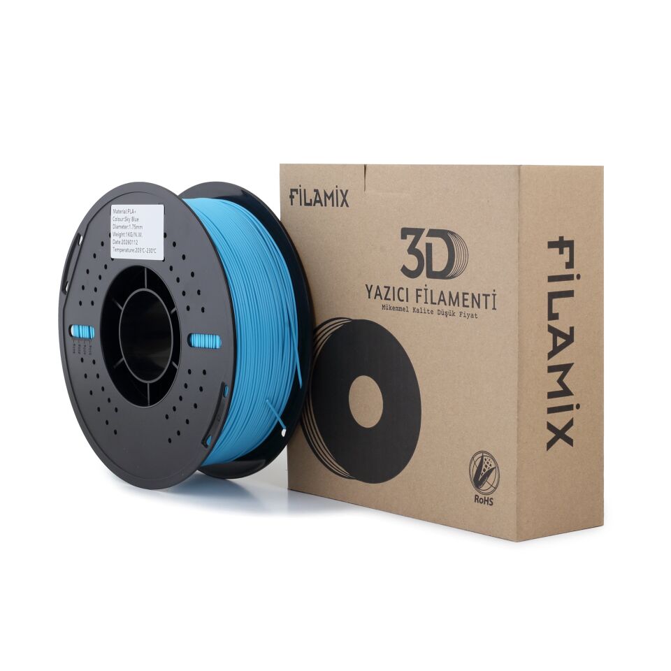 FİLAMİX PLA+ Gök Mavi Filament 1,75mm 1kg - bisiparisver