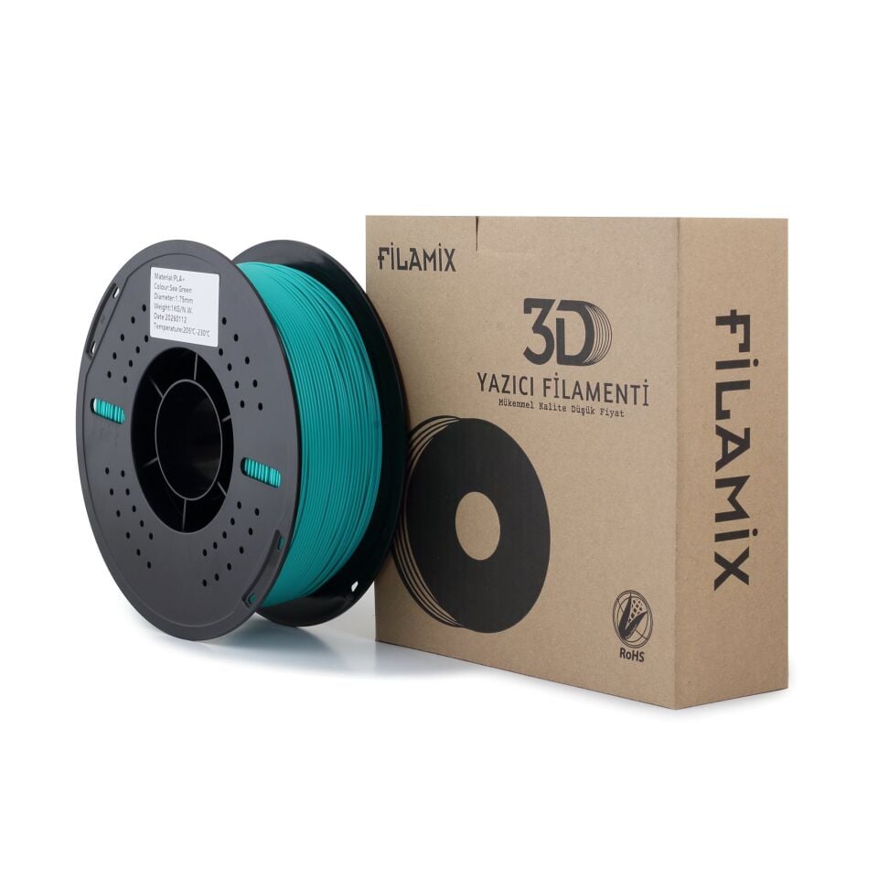 FİLAMİX PLA+ Deniz Yeşili Filament 1,75mm 1kg - bisiparisver
