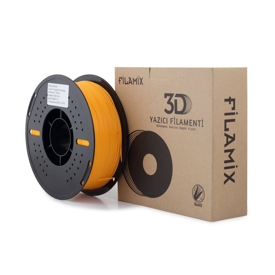 FİLAMİX PLA+ Mandalina Turuncusu Filament 1,75mm 1kg - bisiparisver