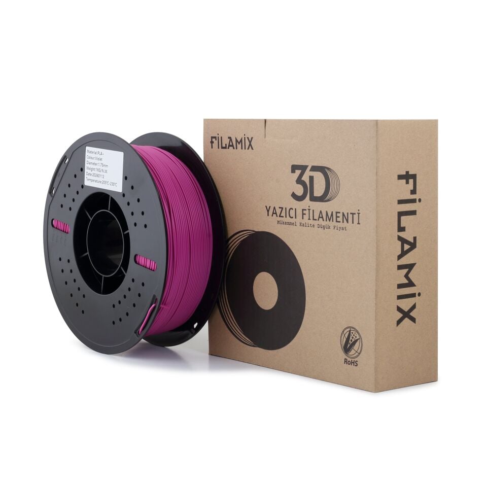 FİLAMİX PLA+ Menekşe Rengi Filament 1,75mm 1kg - bisiparisver