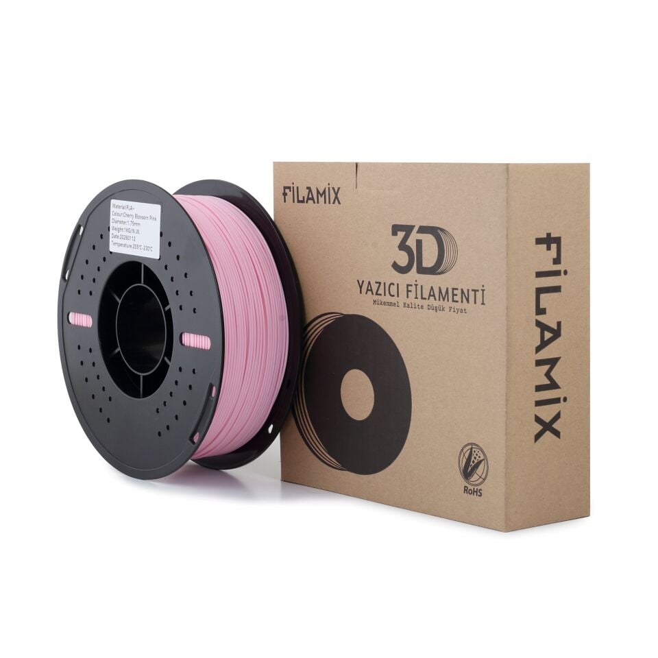 FİLAMİX PLA+ Kiraz Çiçeği Rengi Filament 1,75mm 1kg - bisiparisver