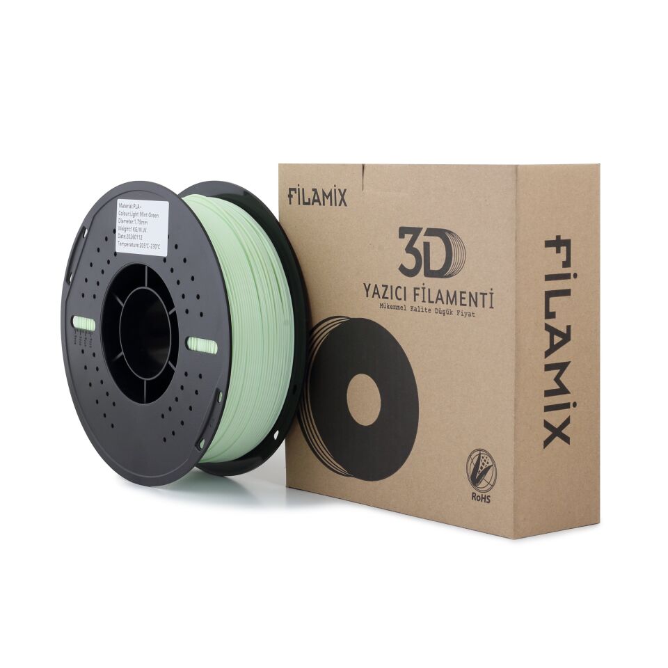 FİLAMİX PLA+ Açık Nane Yeşili Filament 1,75mm 1kg - bisiparisver