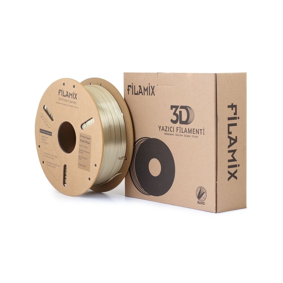 FİLAMİX PLA SILK Bronz Filament 1,75mm 1kg - bisiparisver