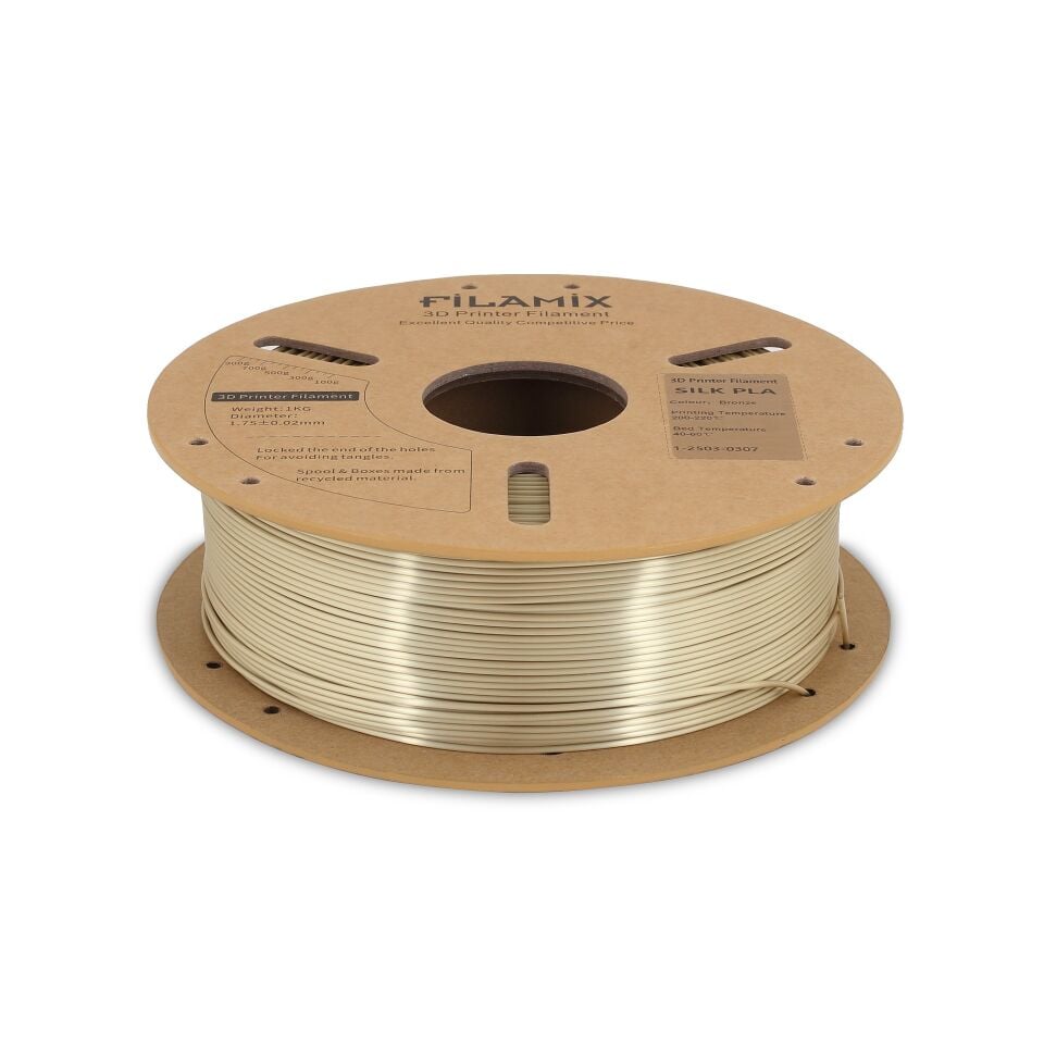FİLAMİX PLA SILK Bronz Filament 1,75mm 1kg - bisiparisver