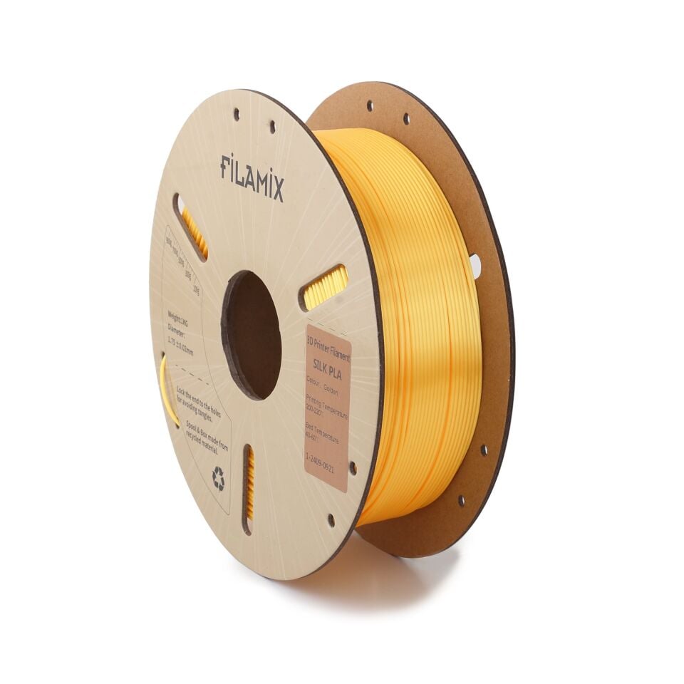 FİLAMİX PLA SILK Altın Filament 1,75mm 1kg - bisiparisver