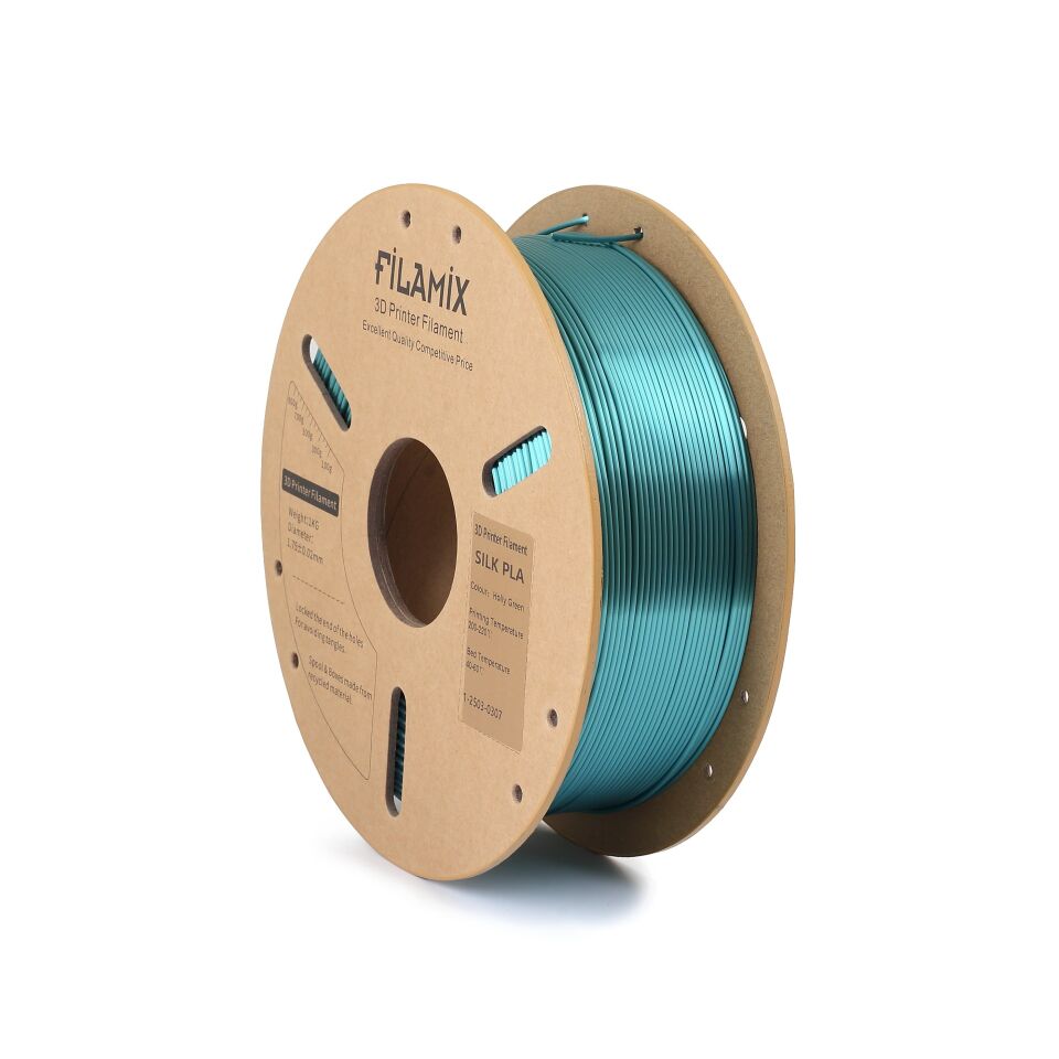 FİLAMİX PLA SILK Holly Yeşil Filament 1,75mm 1kg - bisiparisver