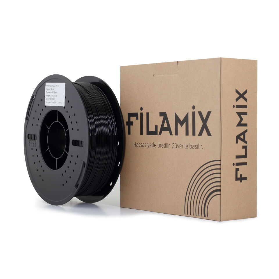 FİLAMİX Hyper PETG Siyah Filament 1,75mm 1kg - bisiparisver
