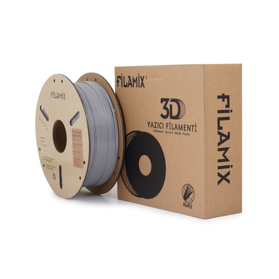 FİLAMİX Hyper PETG Gri Filament 1,75mm 1kg - bisiparisver