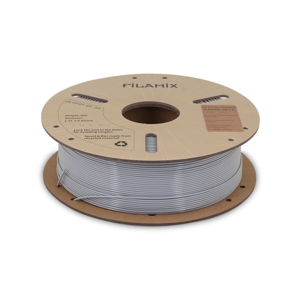 FİLAMİX Hyper PETG Gri Filament 1,75mm 1kg - bisiparisver