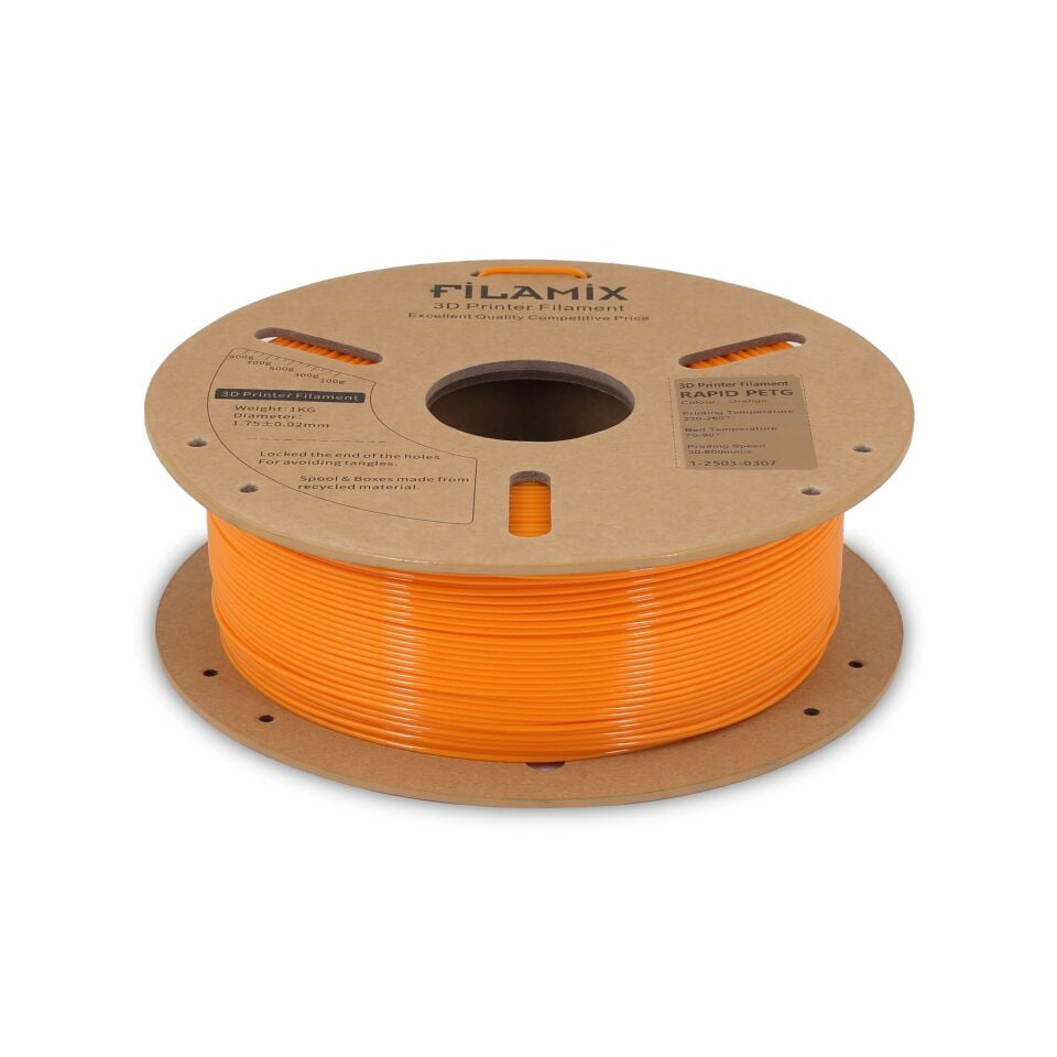FİLAMİX Hyper PETG Turuncu Filament 1,75mm 1kg - bisiparisver
