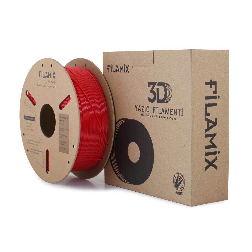FİLAMİX Hyper PETG Kırmızı Filament 1,75mm 1kg - bisiparisver