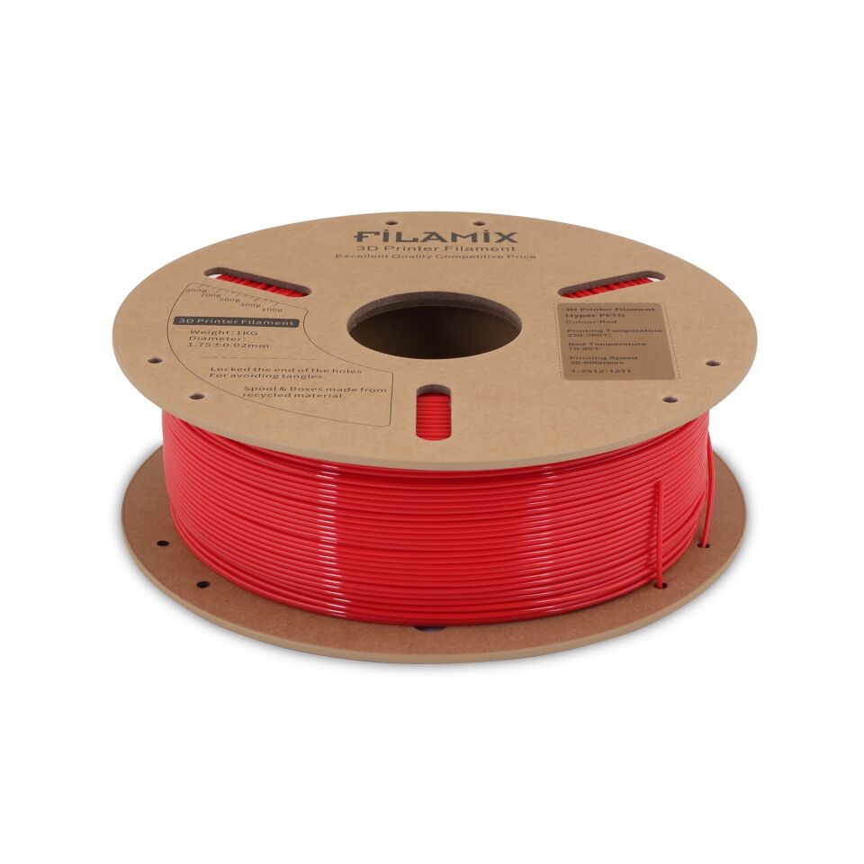 FİLAMİX Hyper PETG Kırmızı Filament 1,75mm 1kg - bisiparisver