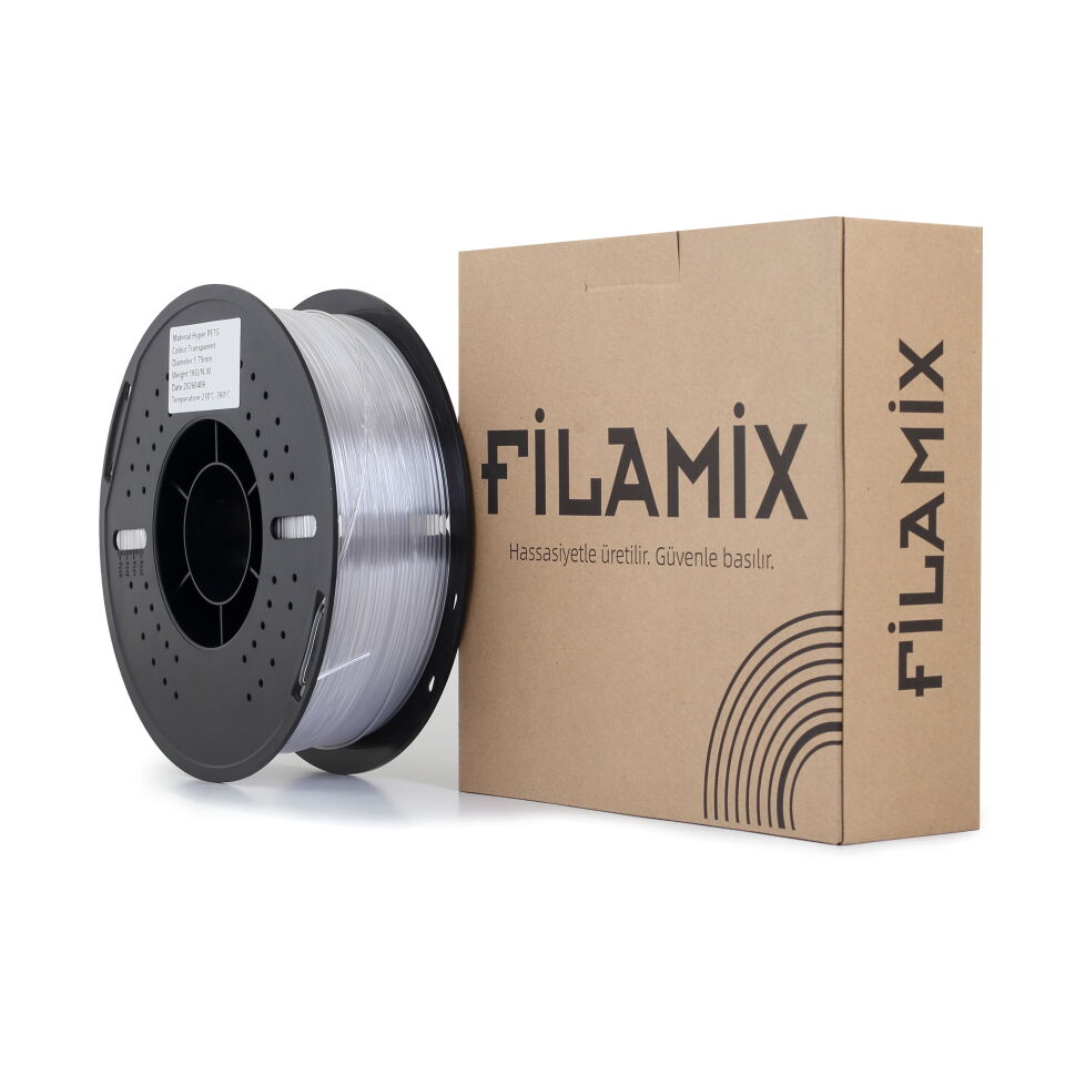FİLAMİX Hyper PETG Şeffaf (Transparan) Filament 1,75mm 1kg - bisiparisver