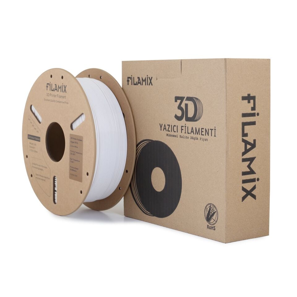 FİLAMİX Hyper PETG Beyaz Filament 1,75mm 1kg - bisiparisver