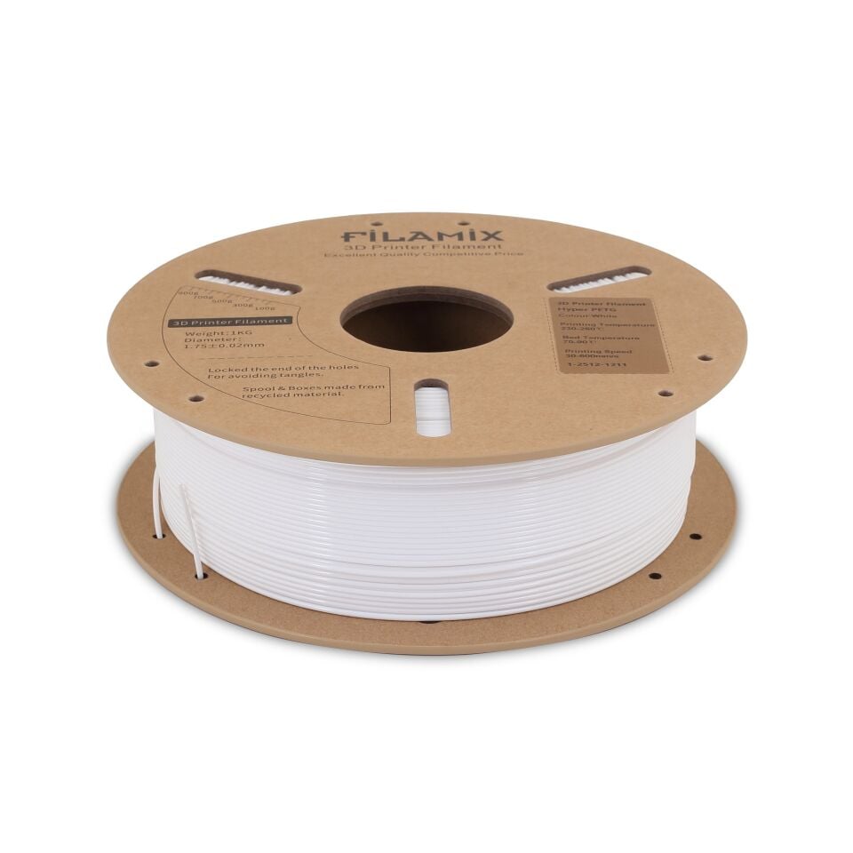FİLAMİX Hyper PETG Beyaz Filament 1,75mm 1kg - bisiparisver