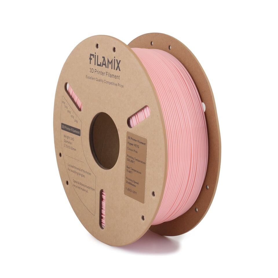 FİLAMİX Hyper PETG Pembe Filament 1,75mm 1kg - bisiparisver