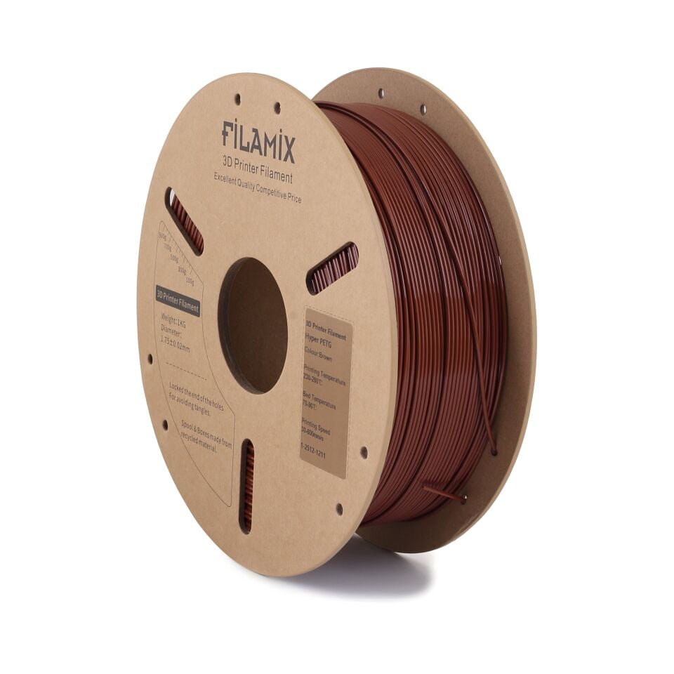FİLAMİX Hyper PETG Kahverengi Filament 1,75mm 1kg - bisiparisver