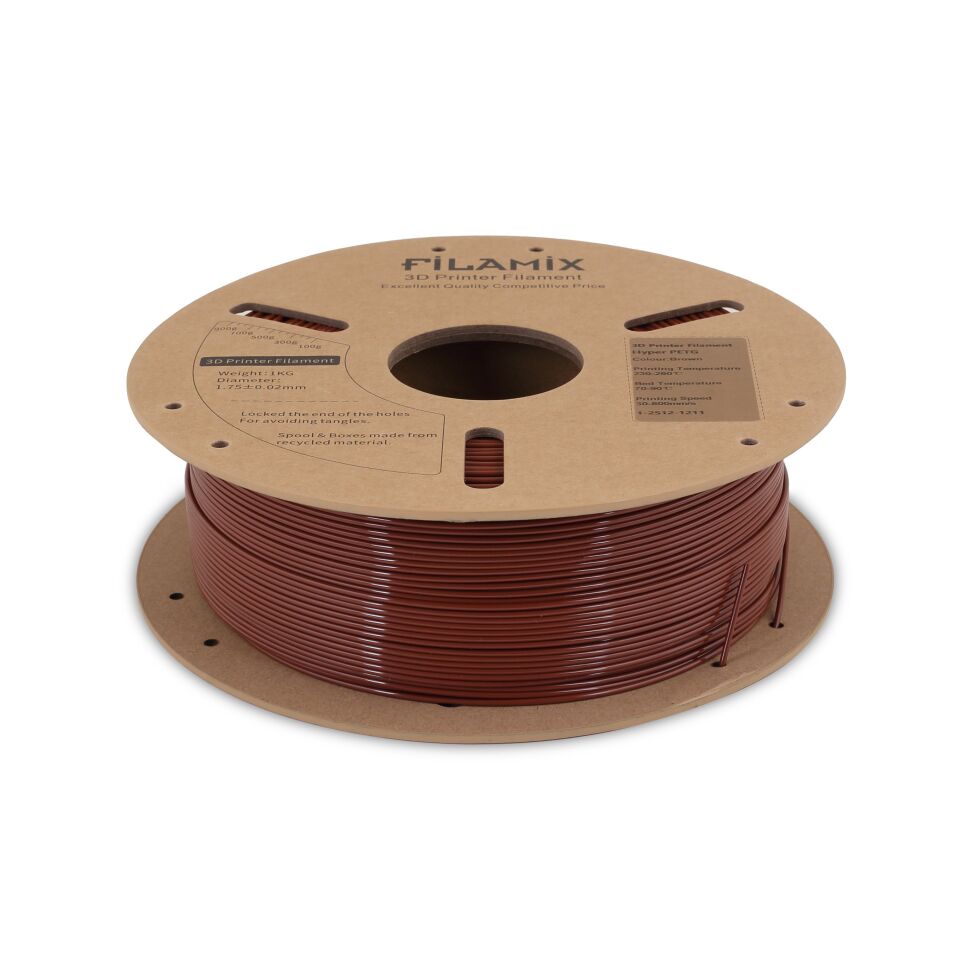 FİLAMİX Hyper PETG Kahverengi Filament 1,75mm 1kg - bisiparisver