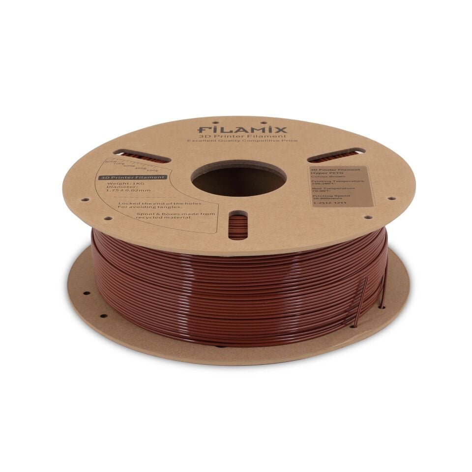 FİLAMİX Hyper PETG Kahverengi Filament 1,75mm 1kg - bisiparisver