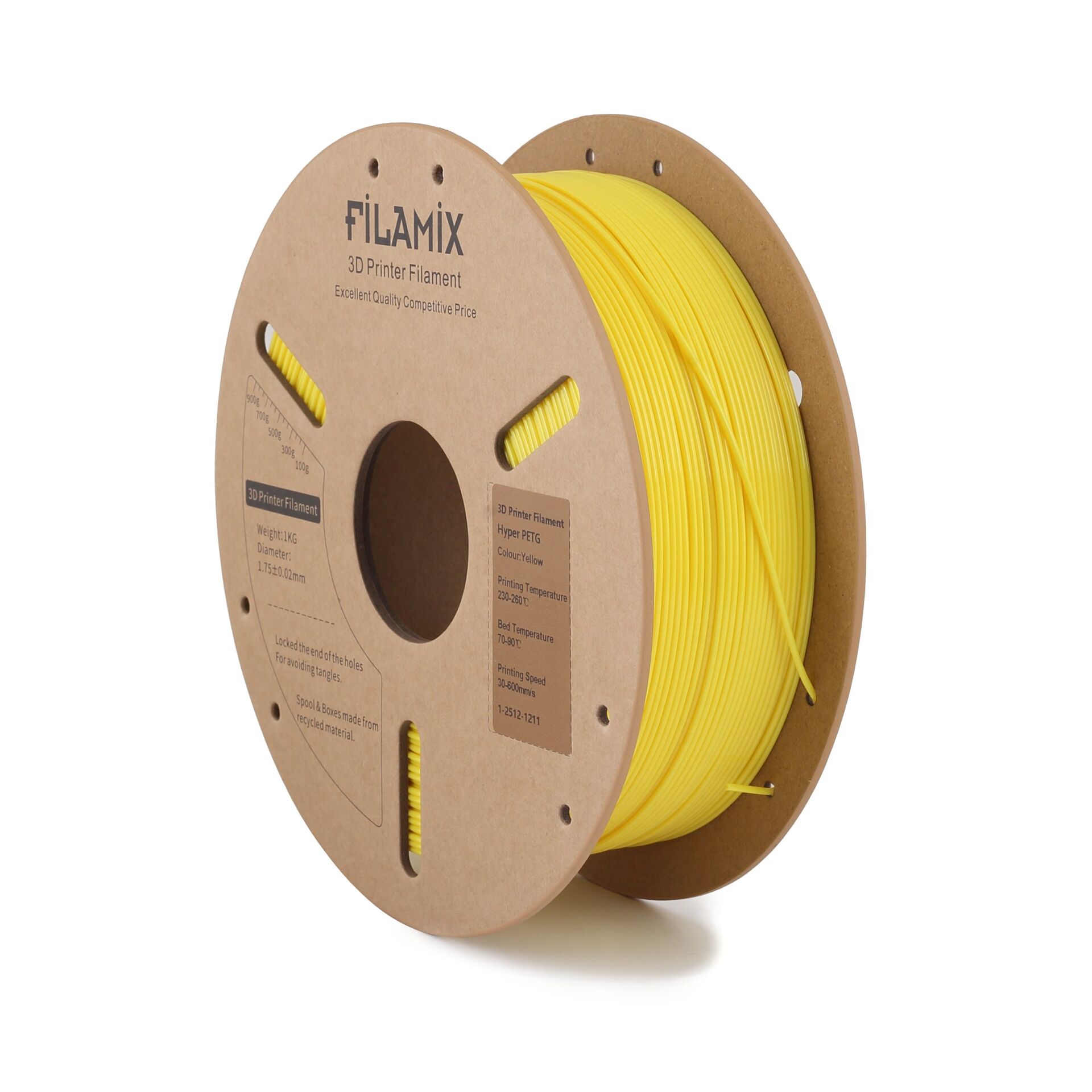 FİLAMİX Hyper PETG Sarı Filament 1,75mm 1kg - bisiparisver