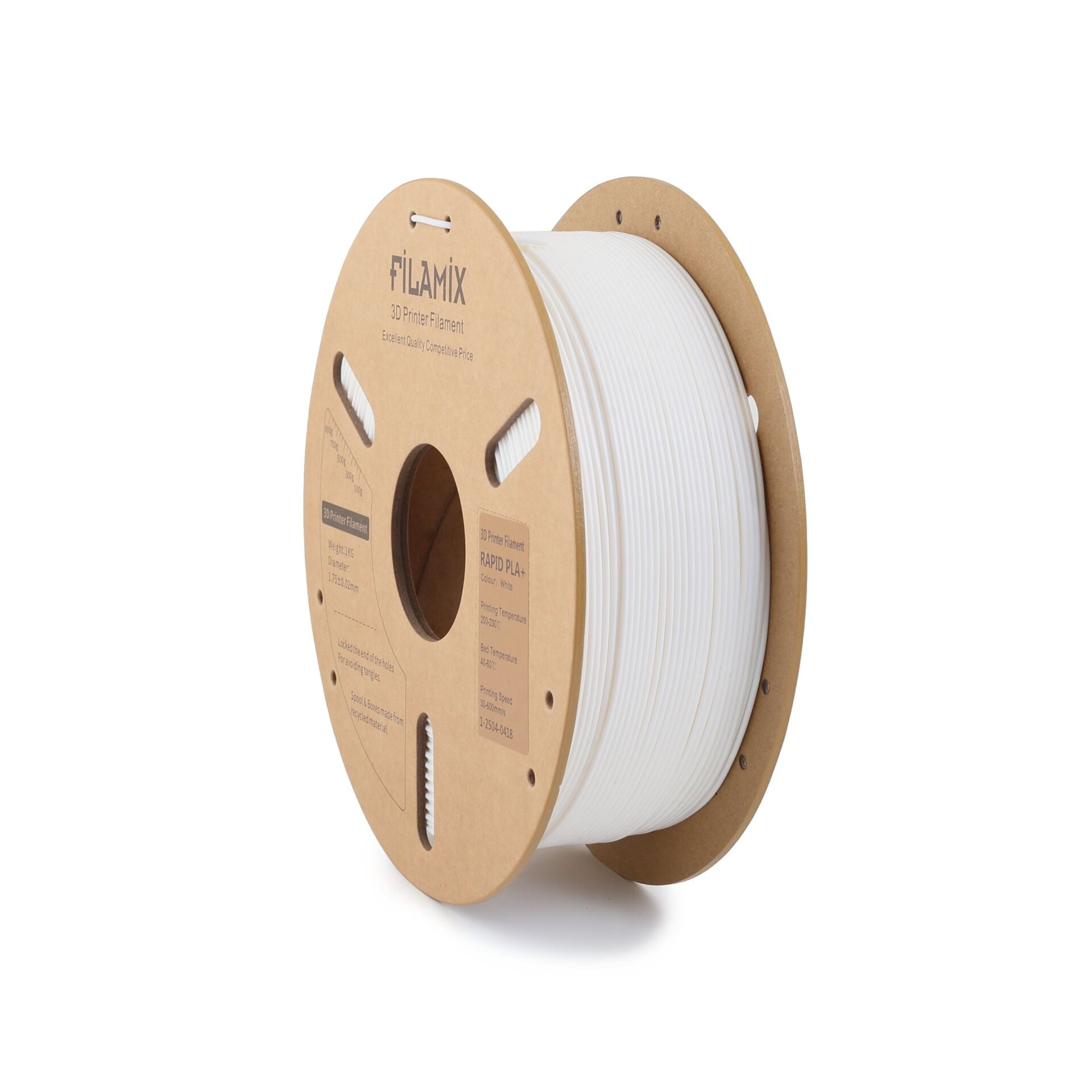 FİLAMİX Hyper PLA+ Beyaz Filament 1,75mm 1kg - bisiparisver