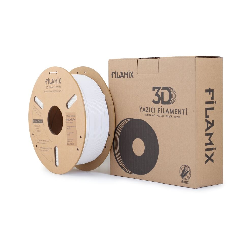 FİLAMİX Hyper PLA+ Beyaz Filament 1,75mm 1kg - bisiparisver