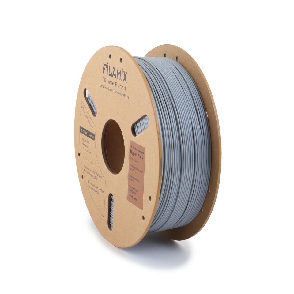 FİLAMİX Hyper PLA+ Gri Filament 1,75mm 1kg - bisiparisver