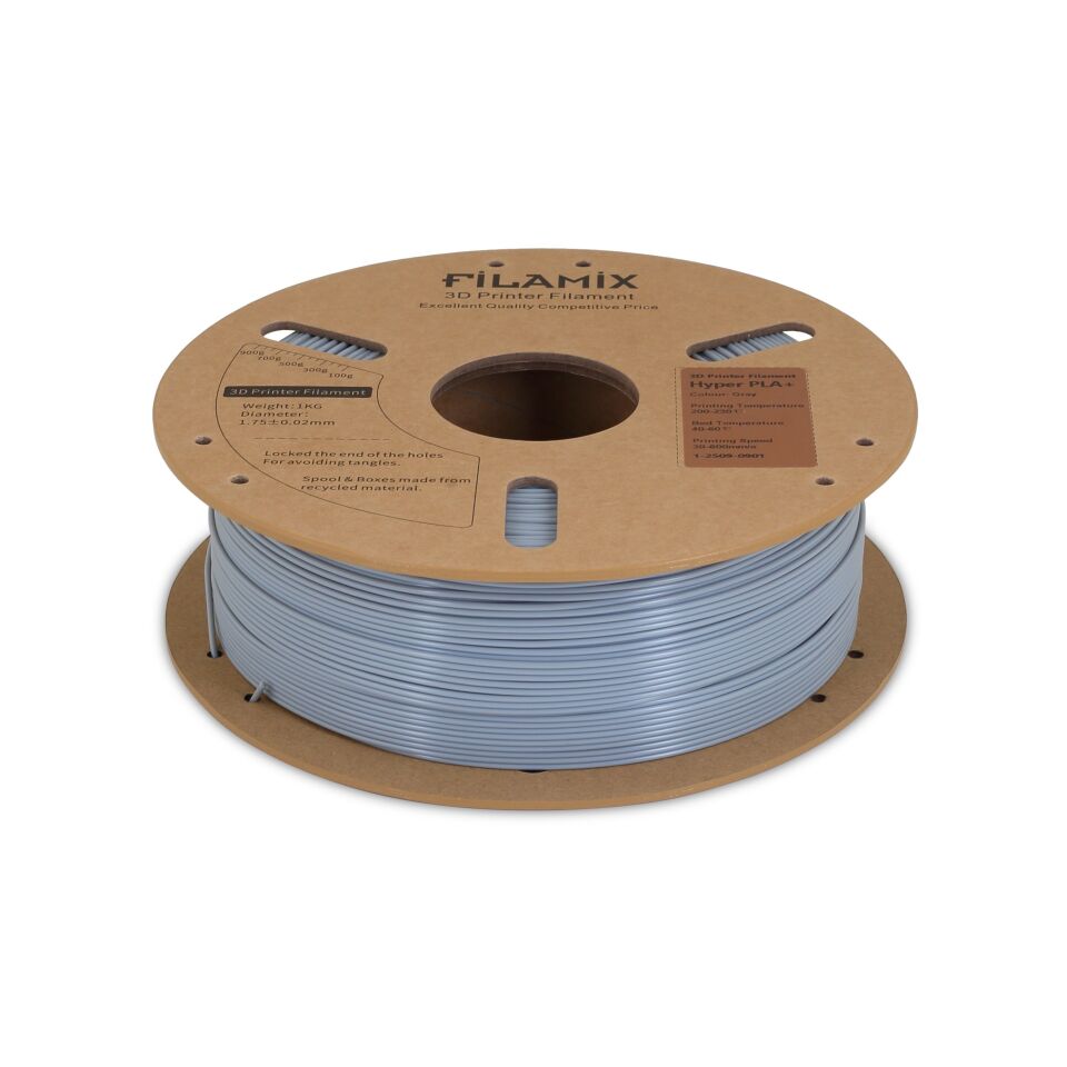 FİLAMİX Hyper PLA+ Gri Filament 1,75mm 1kg - bisiparisver