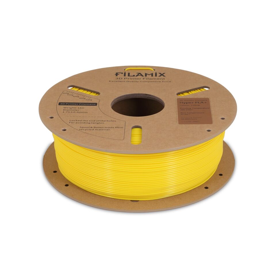 FİLAMİX Hyper PLA+ Sarı Filament 1,75mm 1kg - bisiparisver