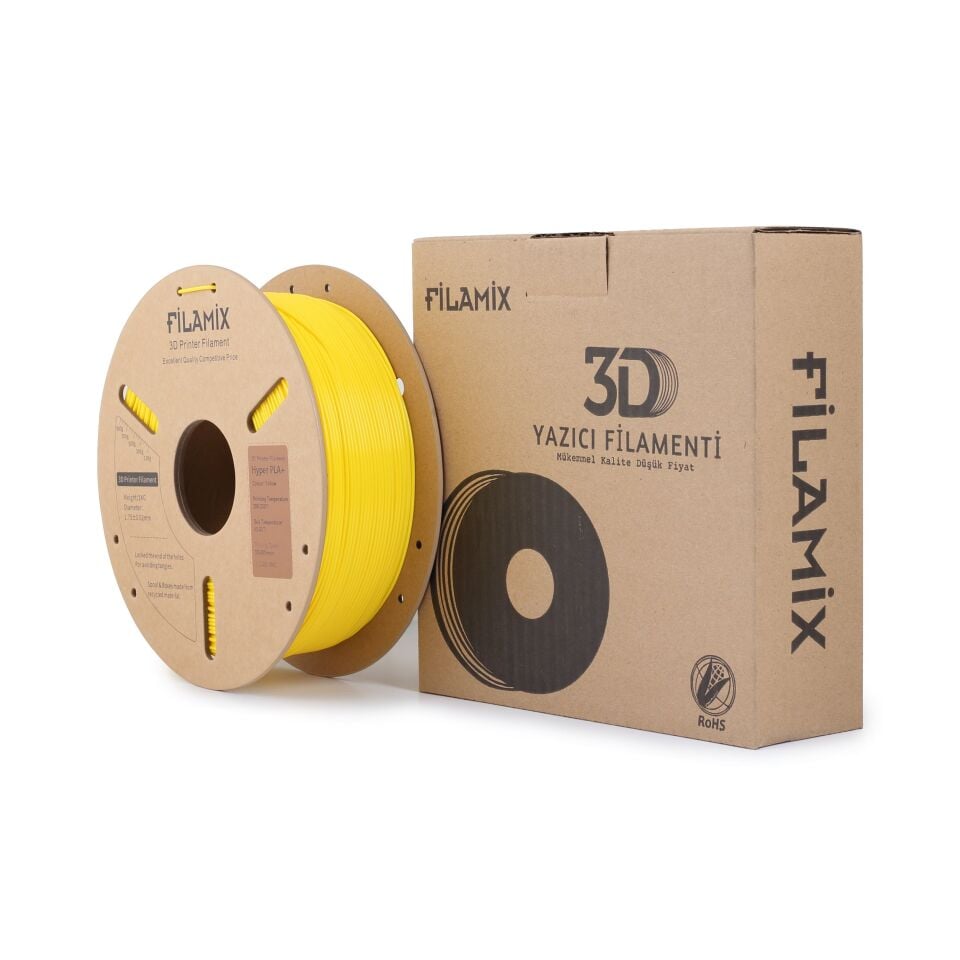 FİLAMİX Hyper PLA+ Sarı Filament 1,75mm 1kg - bisiparisver